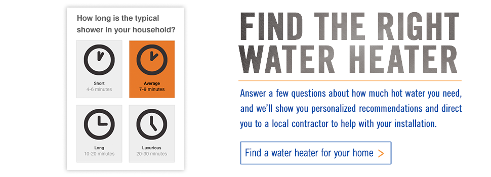Find a residential water heater