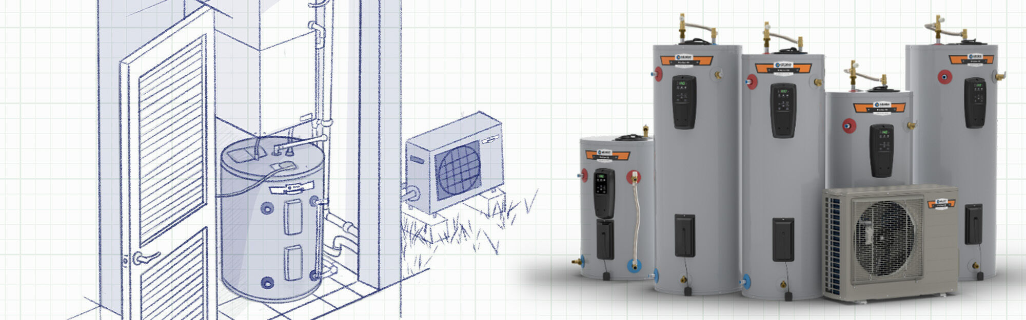ProLine&reg; XE Voltex Hybrid Electric Heat Pump Water Heaters