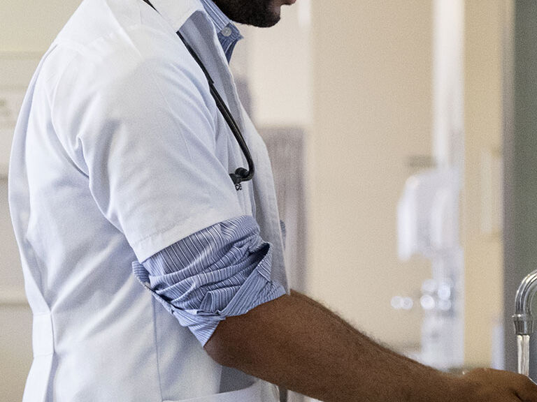 man at sink man at sink