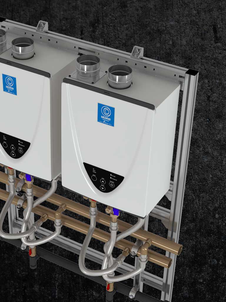 tankless rack system tankless rack system