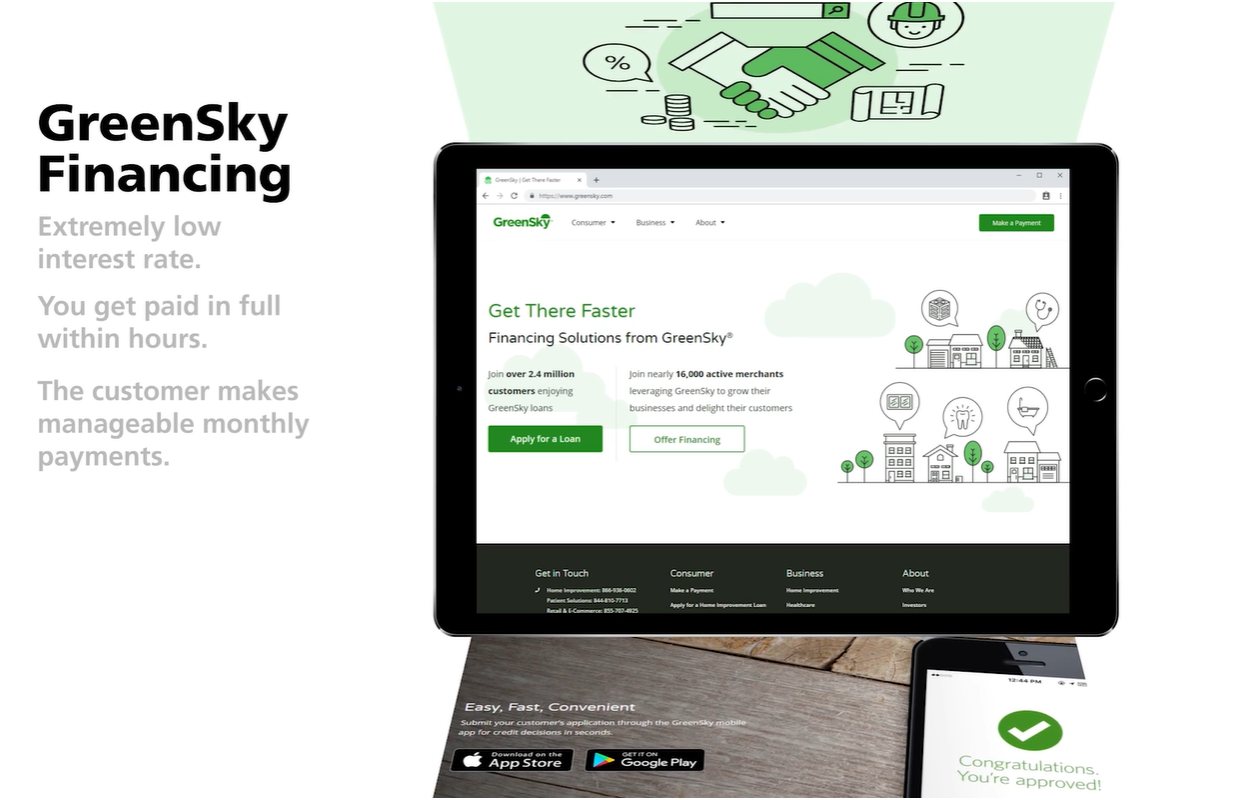 GreenSky financing