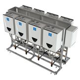 Commercial Tankless Rack System - Back-to-Back