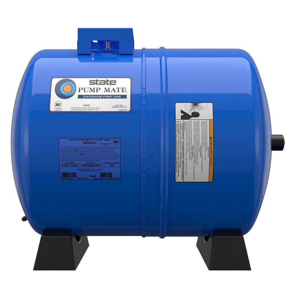 20-Gallon Horizontal Diaphragm Pump Tank