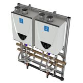 Commercial Tankless Rack System - Wall Mount