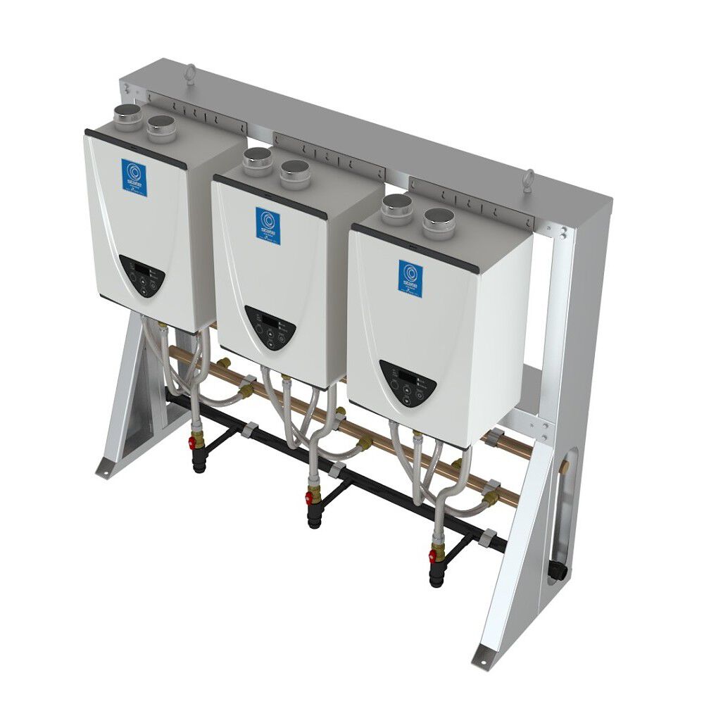 Commercial Tankless Rack System - Free-Standing In-Line
