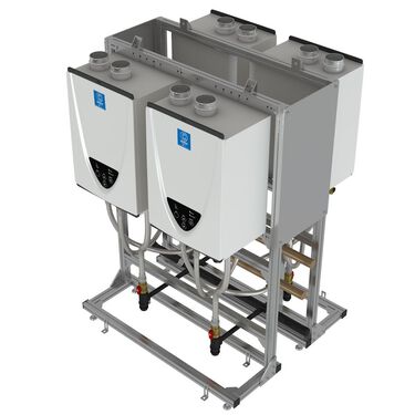 Commercial Tankless Rack System - Back-to-Back