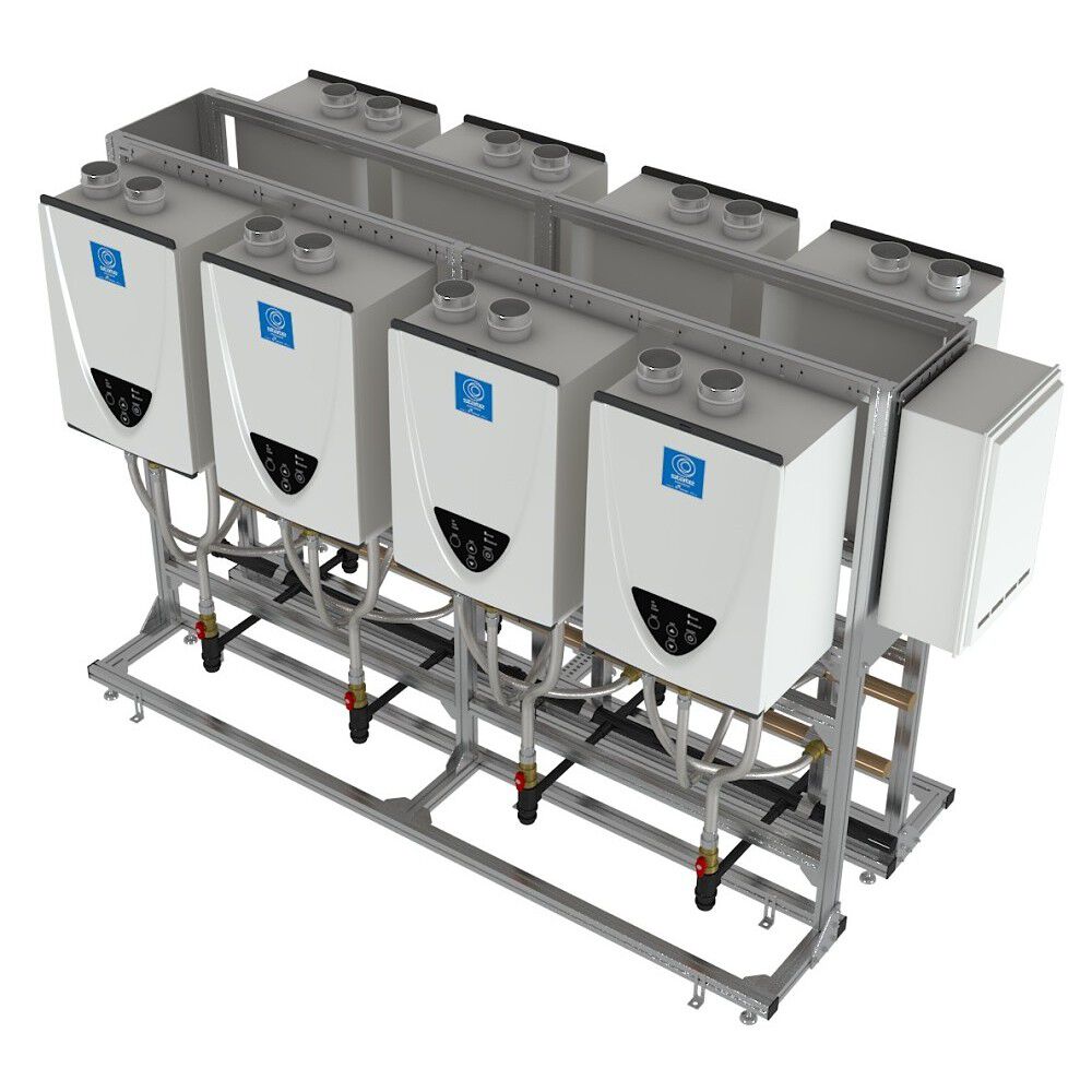 Commercial Tankless Rack System - Back-to-Back