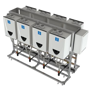 Commercial Tankless Rack System - Back-to-Back