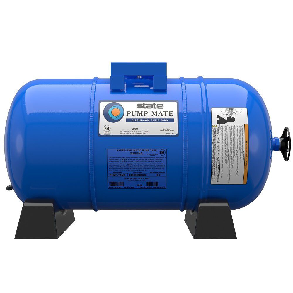 7-Gallon Horizontal Diaphragm Pump Tank