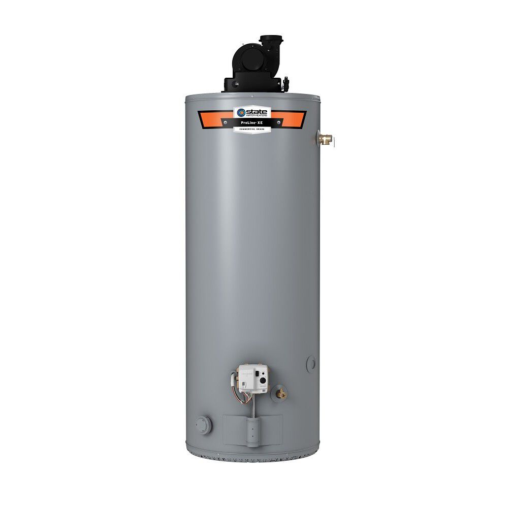 NOL HEAT グレー 電気ヒーター ProLine® XE Low NOx 50-Gallon Power Vent Natural Gas Water Heater