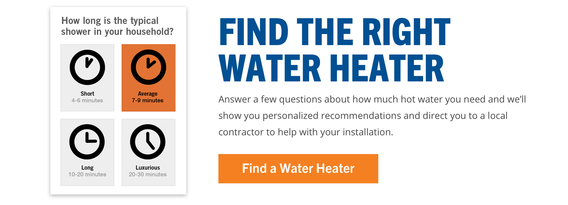 Find a residential water heater
