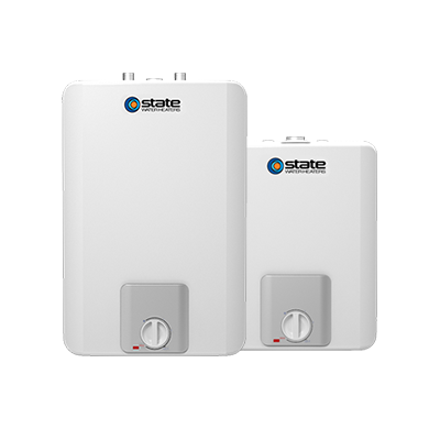 A Gas condensing tankless water heater.